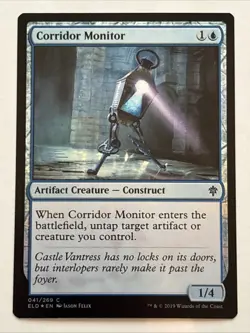 MTG Throne of Eldraine Corridor Monitor Foil 041/269 NM - Image 1