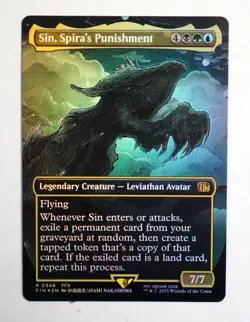 Sin Spira's Punishment Legendary Creature -Leviathan Avatar #348 Foil Borderless - Image 1