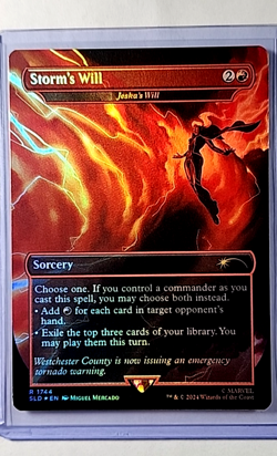 2024 MTG Magic the Gathering Secret Lair Foil #1744 Storm's Will Jeska's Will LP - Image 1