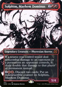 Solphim, Mayhem Dominus (Showcase) Phyrexia: All Will Be One 312 Foil NM - Image 3