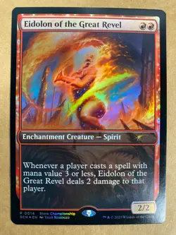 MTG 1x FOIL Eidolon of the Great Revel # 14 Store Championship PROMO Magic x1 NM - Image 1