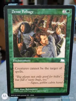 Dense Foliage - Weatherlight (WTH) Magic: The Gathering Rare LP EX Condition - Image 1