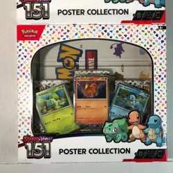 Pokemon TCG: 151 2X Poster Collection Box LOT - 6 Booster Packs - Image 3