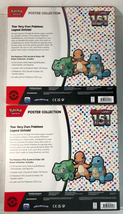Pokemon TCG: 151 2X Poster Collection Box LOT - 6 Booster Packs - Image 4