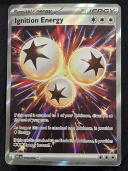 Pokemon TCG: Phantasmal Flames - Ignition Energy (124/094) Full Art Double Rare - Image 1