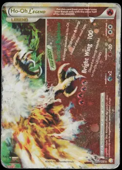 Ho-Oh Legend Bottom 112/123 Pokemon TCG Legend Holo Ultra Rare DMG - Image 2