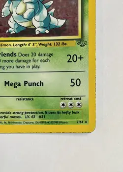 Pokemon Nidoqueen 7/64 WOTC Jungle Holo Rare Holo - Image 3