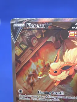 Pokemon Sword & Shield Flareon V SWSH179 Alternate Alt Art Black Star Promo LP - Image 3