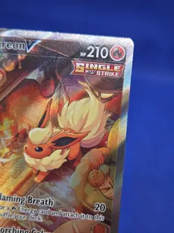 Pokemon Sword & Shield Flareon V SWSH179 Alternate Alt Art Black Star Promo LP - Image 4