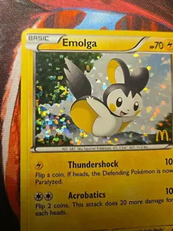 Emolga 006/012 2012 McDonald's Stamped Promo Rare Vintage Pokemon TCG 🌟 - Image 2