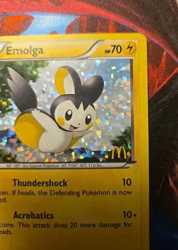 Emolga 006/012 2012 McDonald's Stamped Promo Rare Vintage Pokemon TCG 🌟 - Image 3