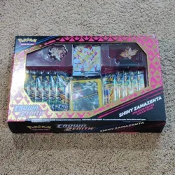 POKEMON TCG - CROWN ZENITH Shiny Zamazenta - Premium Figure Collection Box - NEW - Image 1