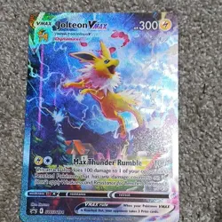 Pokemon TCG Jolteon VMAX SWSH184 Promo Full Art Holo 300 HP Sword & Shield - Image 1