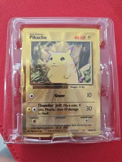 Pokemon Celebrations Pikachu 058/102 Gold Metal Promo UPC 25th Anniversary - Image 3