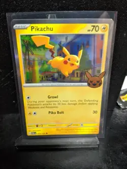 Pokemon TCG: 2023 Trick or Trade (English) PIKACHU Holo 062/193 - Image 1