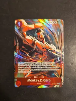 Monkey.D.Garp Alternate Art OP13-016 One Piece Carrying On His Will TCG - Image 1