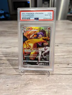 PSA 10 💎 Charizard #187 CHR Pokemon VMAX Climax Japanese Full Art Card GEM MINT - Image 1