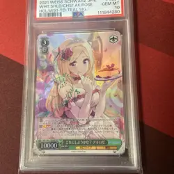 Aki Rosenthal PSA10 Weiss Schwarz Hololive SP Card Rare Collector Japan - Image 1