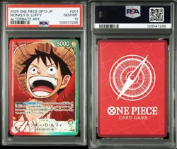 PSA10 Monkey D Luffy #001 One Piece Card Alt Art OP13 2025 Japan Mint - Image 1