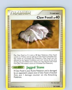 Pokemon TCG Claw Fossil D&P Legends Awakened 138/146 Common Card MP-LP - Image 1