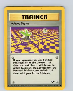 Pokemon Warp Point Gym Challenge 126/132 Unlimited Common Card WOTC Played HP - Image 1