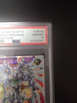 YuGiOh Shining Flare Wingman PSA10 Over Rush Rare Japan E HERO GX Card - Image 3