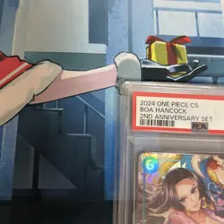 One Piece Card Game Boa Hancock 2nd Anniversary PSA10 China Serial Rare - Image 2