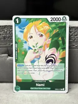 One Piece Card Game Nami EB02-017 Extra Booster Rare Foil English Edition - Image 1