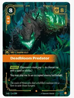 Deadbloom Predator - Riftbound Origins - OGN 161/298 - ENGLISH - FOIL - Image 1