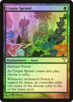 Dissension MTG Foil Utopia Sprawl Magic - Image 1