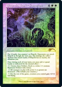 Elspeth Sun's Champion FOIL RETRO - 2013 - Secret Lair 30th Anniversary MTG - Image 1
