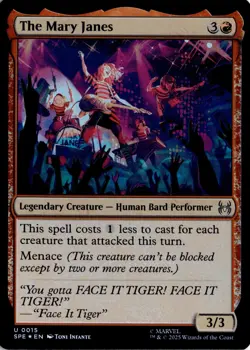 The Mary Janes 0015 Foil Rare MTG Marvel Spider-Man Magic The Gathering - Image 3