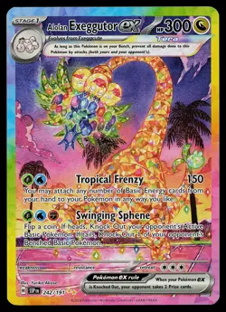 Pokemon Card - Alolan Exeggutor ex Surging Sparks 242/191 Holo SIR - Image 1