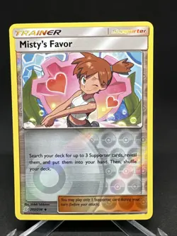 Pokemon TCG Misty's Favor 202/236 Uncommon Reverse Holo Sun & Moon Unified Minds - Image 2