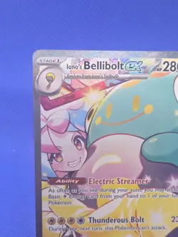 Pokemon Journey Together Iono’s Bellibolt ex 183/159 Special Illustration Rare - Image 3