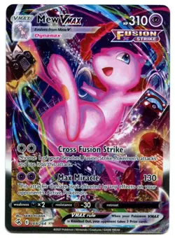 Pokemon Mew VMAX Alt Art Secret Rare Fusion Strike 269/264 NM - Image 1