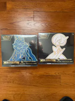 Pokemon Mega Evolution Pokemon Center Elite Trainer Box ETB Set of 2 Sealed - Image 1