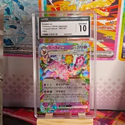 Espeon ex - CGC Gem Mint 10 - Terastal Fest 063/187 - Holo Pokemon TCG 2024 - Image 1