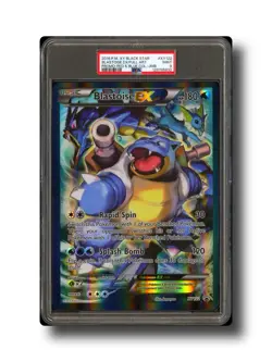 2016 POKEMON XY BLACK STAR PROMO RED & BLUE COLL-TAG FULL ART/BLASTOISE EX PSA 9 - Image 1