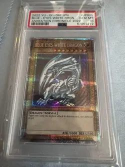 YuGiOh Blue Eyes White Dragon PSA10 Prismatic Secret AC02 English - Image 1
