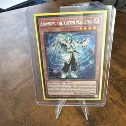 YuGiOh! Crowley, the Gifted Magistus (Secret Rare) BLMM-EN044 1st Ed NM - Image 1