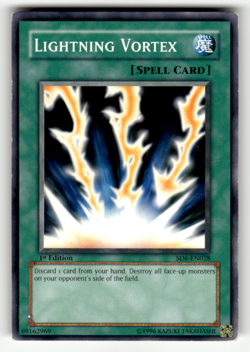 Lightning Vortex SD6-EN028 1st Edition Common Structure Deck: Spellcaster's Judg - Image 1