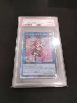 Yu Gi Oh Evil Twin Kisikil PSA10 25th Quarter Secret Alt Art Arc Coll - Image 1