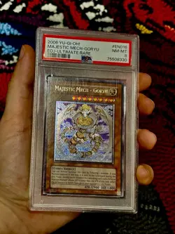 Yugioh Majestic Mech - Goryu EOJ-EN016 Ultimate Rare EURO PRINT PSA 8 - NM 💎 - Image 3