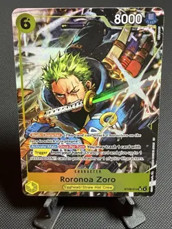 One Piece CCG Roronoa Zoro ST29-014 Foil SR. Near Mint. - Image 1
