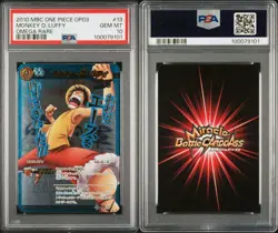 PSA10 Luffy Miracle Battle Carddass POP2 One Piece TCG Ultra Rare 2/Worldwide - Image 5