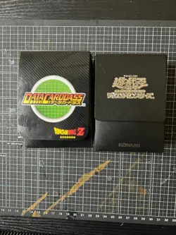 Dragon Ball Z Data Carddass Card Case + Yu‑Gi‑Oh! Official KONAMI Black Deck Box - Image 1