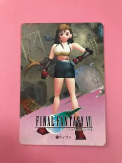 Final Fantasy 7 No.21 Tifa card Very Rare BANDAI japanese 1996 F/S b - Image 3