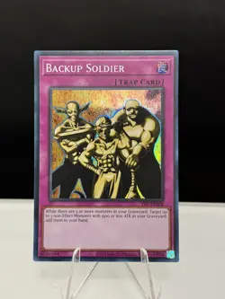 Backup Soldier PSV-028 MINT Super Holo Rare Yugioh Card 2002 - Image 1