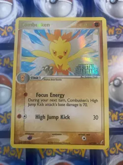 Combusken 16/100 EX Crystal Guardians Pokemon Card Reverse Holo Rare LP - Image 1